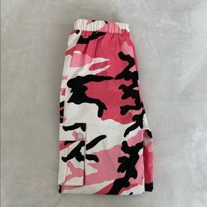 SHEIN PINK CAMO PANTS